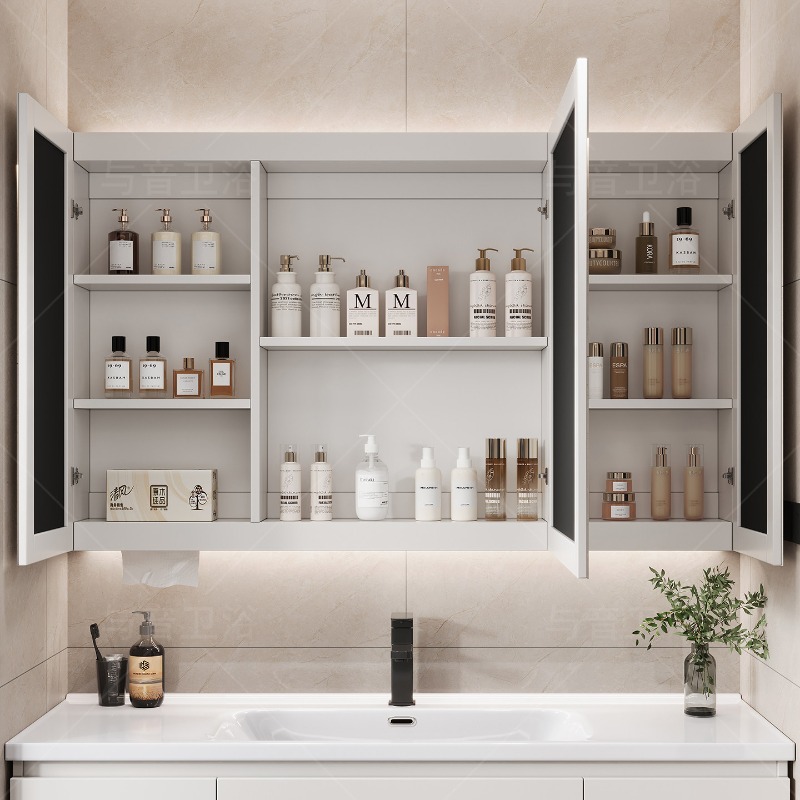 อุปกรณ์เสริมตู้ห้องน้ำ ชั้นวาง - Home Bathroom Organizer บทวิจารณ์และราคา