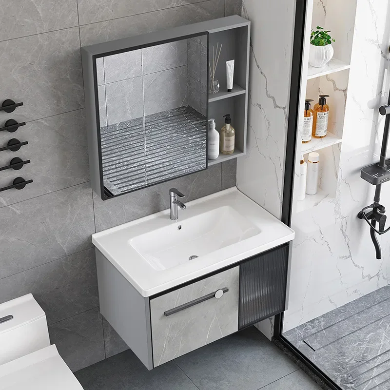 ตู้ห้องน้ำกันน้ำพร้อมกระจกอัจฉ - Home Bathroom Vanity Combo บทวิจารณ์และราคา