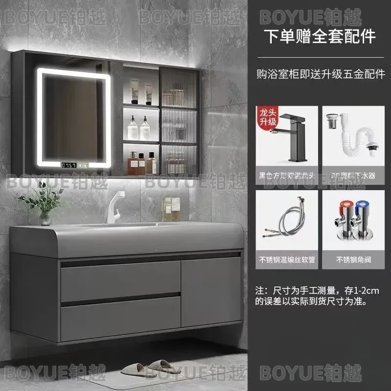 ตู้ห้องน้ำอัจฉริยะหรูหราพร้อมอ - Home Bathroom Vanity Combo บทวิจารณ์และราคา