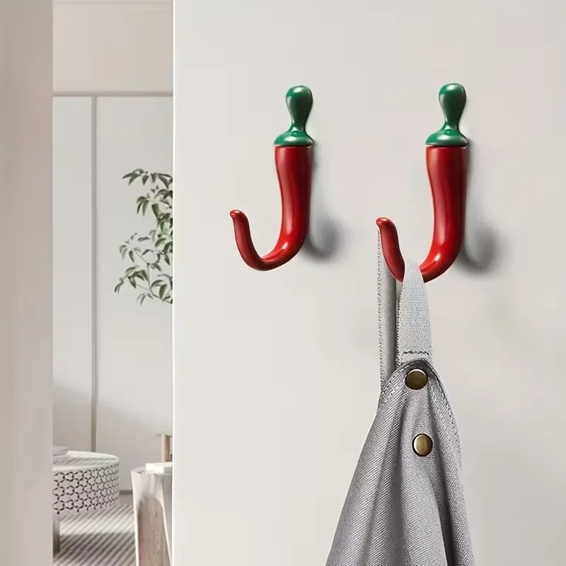 ชุดตะขอแขวนติดผนังรูปพริกไทย 1 - Home Bathroom Organizer บทวิจารณ์และราคา