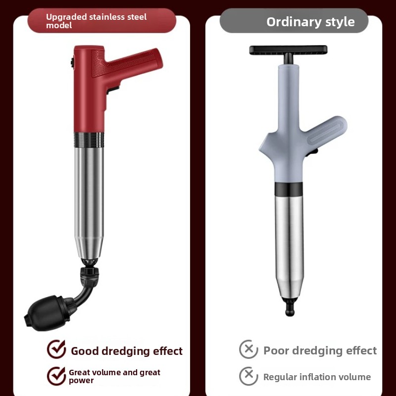 เครื่องมือทะลวงท่อส้วมแบบใช้ลม - Plunger Toilet บทวิจารณ์และราคา