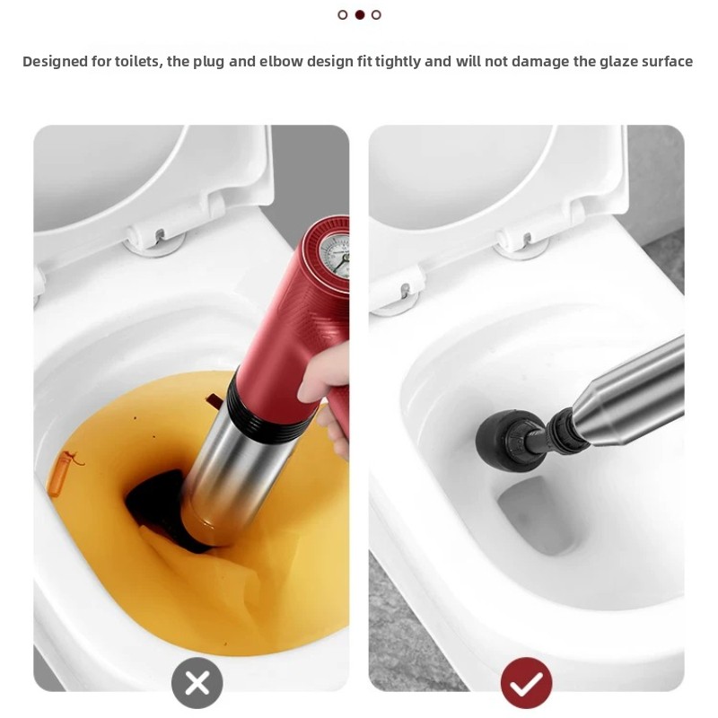 เครื่องมือทะลวงท่อส้วมแบบใช้ลม - Plunger Toilet บทวิจารณ์และราคา