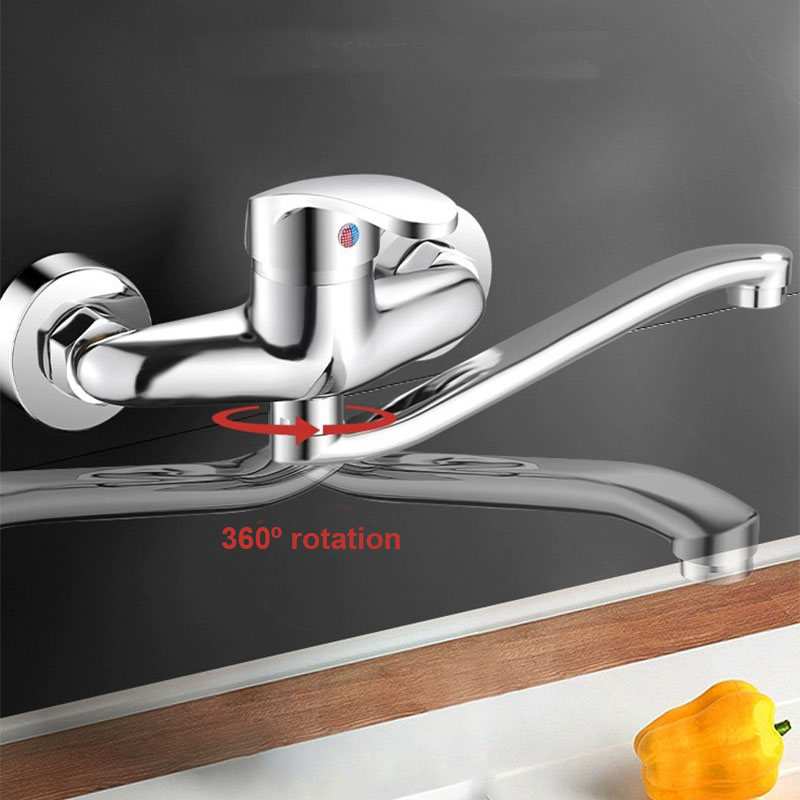 ติดผนังก๊อกน้ําห้องครัวคู่หลุม - Basin Mixer Tap บทวิจารณ์และราคา