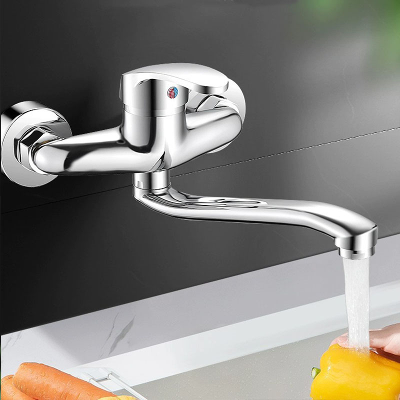 ติดผนังก๊อกน้ําห้องครัวคู่หลุม - Basin Mixer Tap บทวิจารณ์และราคา