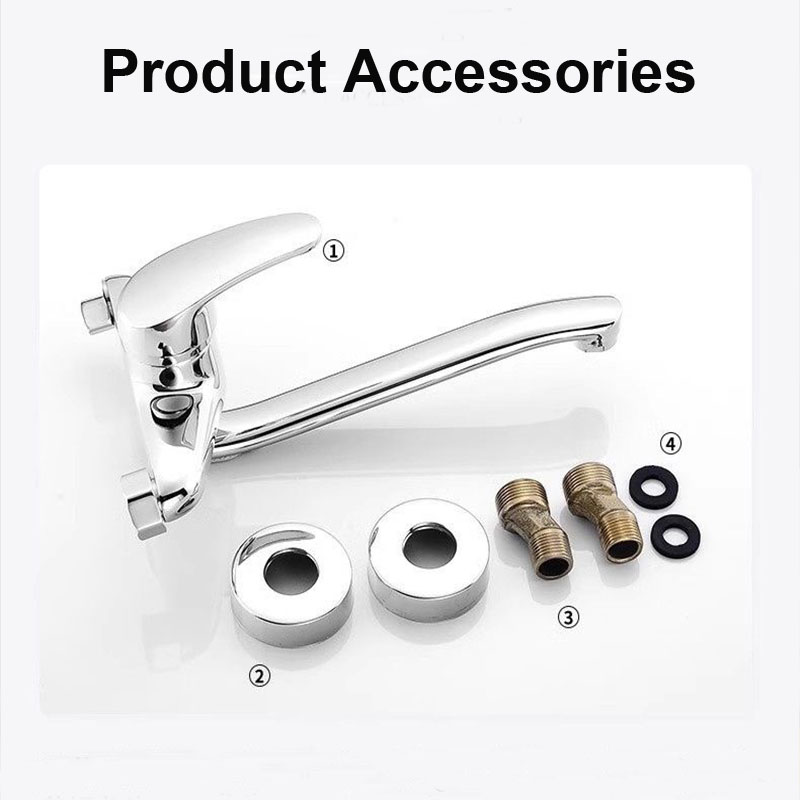 ติดผนังก๊อกน้ําห้องครัวคู่หลุม - Basin Mixer Tap บทวิจารณ์และราคา