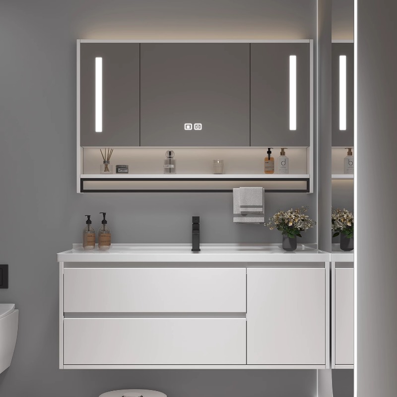 ตู้ห้องน้ำเซรามิกสไตล์วินเทจ ต - Home Bathroom Vanity Combo บทวิจารณ์และราคา